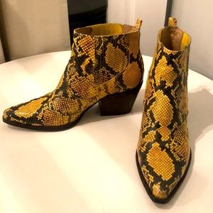 Sam Edelman Snake Western Ankle Boot
